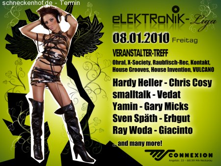 Elektronik-Liga-Veranstalter Werbeplakat