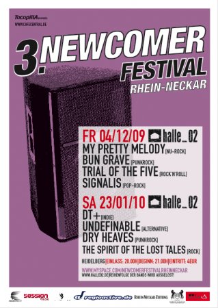 3. Newcomer Festival Werbeplakat