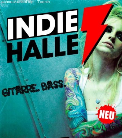 Indie Halle mit Bathroomfloor Werbeplakat