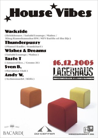 House Vibes Werbeplakat