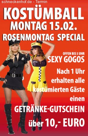 Die Studentenparty - Kostümball Werbeplakat