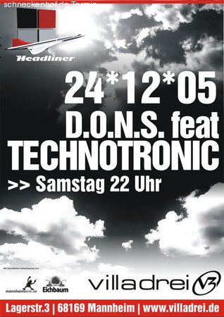 D.O.N.S. feat. Technotronic Werbeplakat
