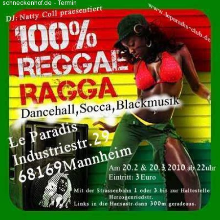 100% REGGAE Werbeplakat