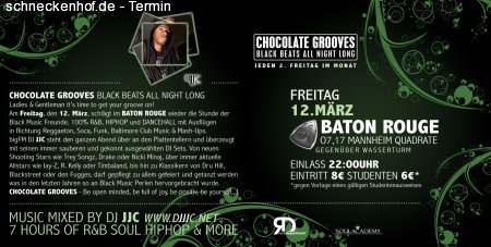chocolate grooves - black beats all night long Werbeplakat