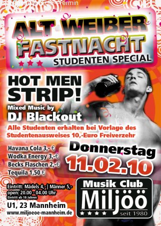 ALT WEIBER FASTNACHT Werbeplakat