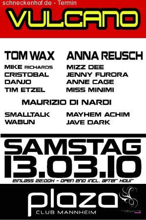 Vulcano @ Plaza Mannheim Werbeplakat