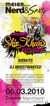 Nerd & Sexy präsentiert: Shir Kahn Werbeplakat