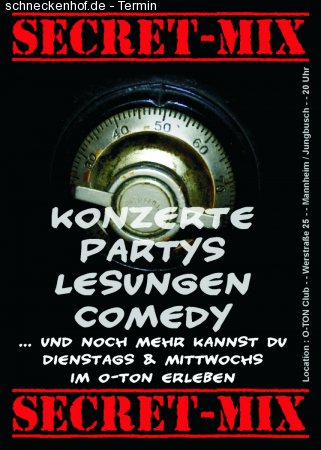 Secret-Mix Werbeplakat
