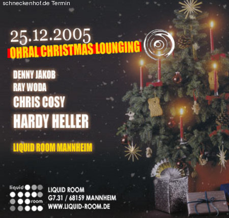 OHRAL Christmas Lounging Werbeplakat