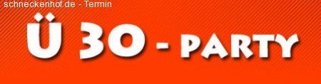 Ü30 Party Werbeplakat
