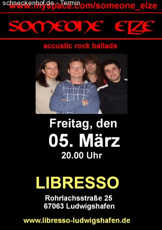 Someone Elze Live Werbeplakat