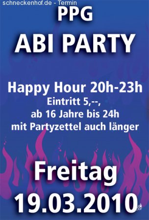 PPG Abi Party Werbeplakat
