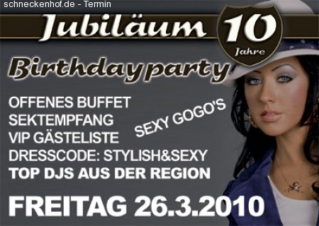 10 Jahre Miljöö Jubiläumsparty Werbeplakat