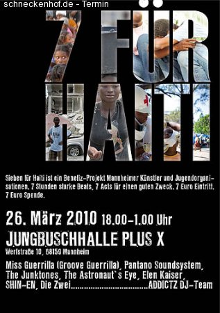 Sieben für Haiti Werbeplakat