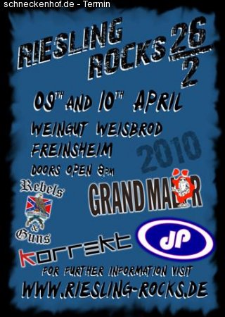 Riesling Rocks XIII - Samstagabend Werbeplakat