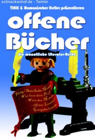 Offene Bücher Werbeplakat