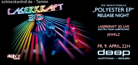 Laserkraft 3D Polyester EP Release Werbeplakat
