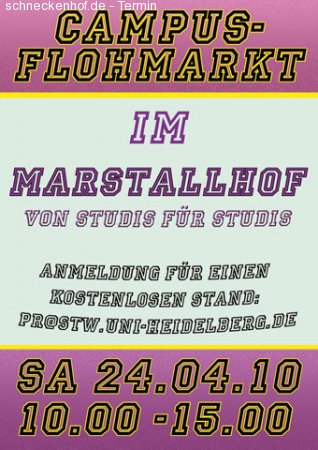 Campus Flohmarkt Werbeplakat