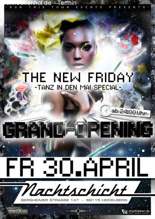 New Friday Opening Werbeplakat