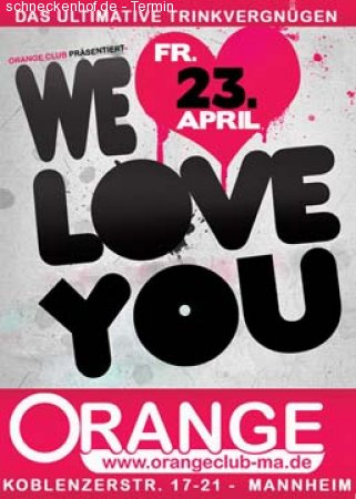 we love you Werbeplakat