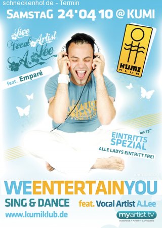 We Entertain you Werbeplakat