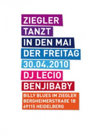 Ziegler tanzt in den Mai Werbeplakat