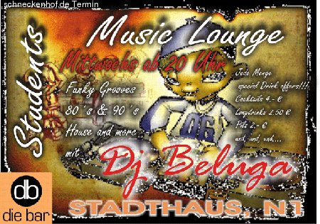 Students Music Lounge Werbeplakat