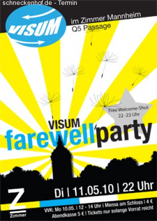 VISUM Farewell Party Werbeplakat