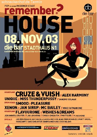 Remember House? Werbeplakat