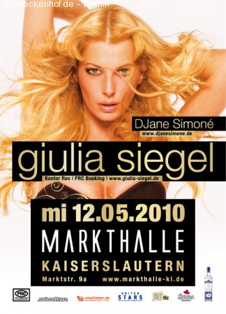 Stadtleben Rhein-Neckar-Weinstrasse präsentiert: GIULIA SIEGEL Werbeplakat