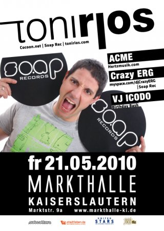 Electric Field präsentiert TONI RIOS Werbeplakat