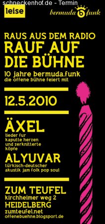 ÄXEL + ALYUVAR - 10 Jahre bermuda.funk Werbeplakat