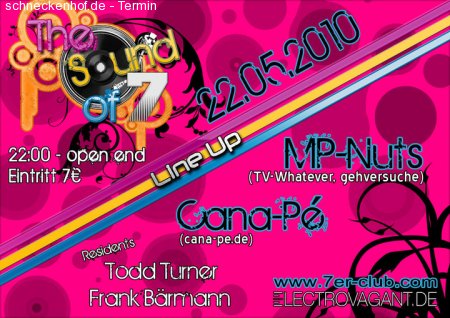 THE SOUND OF 7 MIT MP NUTS, CANA-PÉ AND MORE! Werbeplakat