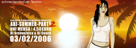 Abi-Sommer-Party Werbeplakat