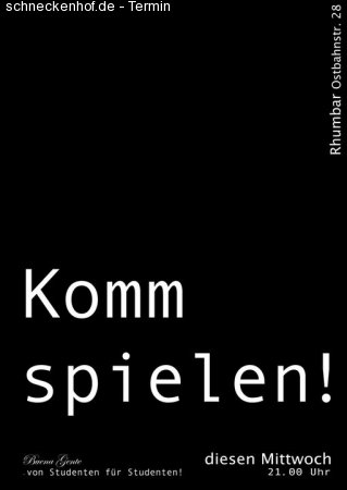 Komm Spielen Werbeplakat