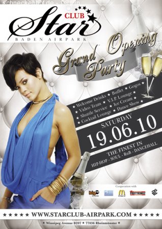 STAR CLUB presents: GRAND OPENING Werbeplakat