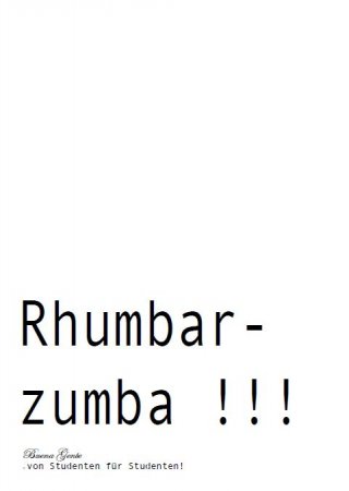 Rhumbarzumba Werbeplakat