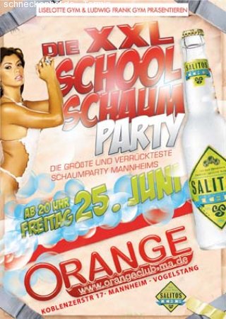 Schaum Party Werbeplakat