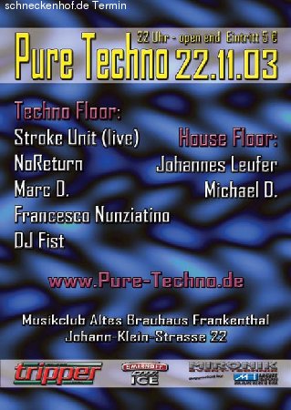 Pure Techno Werbeplakat