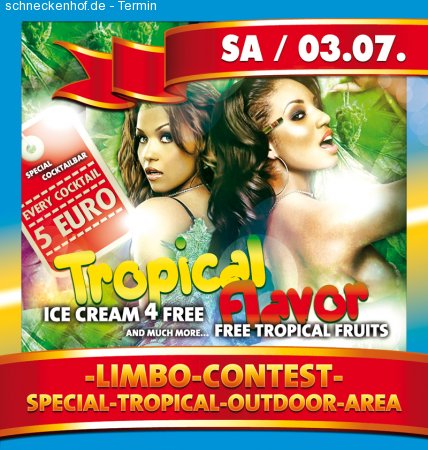 TROPICAL FLAVOR NIGHT Werbeplakat