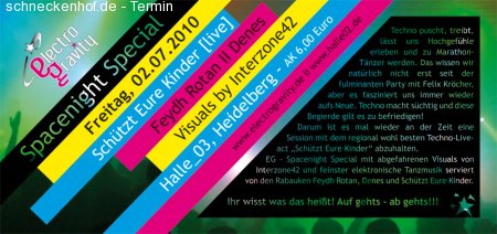 EG invites to Spacenight Special Werbeplakat