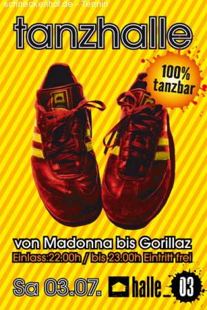 Tanzhalle Werbeplakat