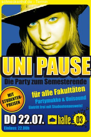 Uni Pause Werbeplakat