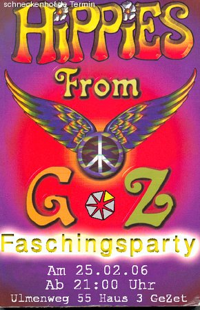 Faschingsparty Werbeplakat