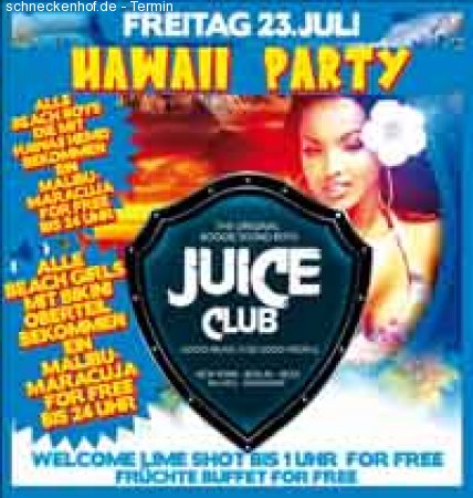 Hawai Party Werbeplakat