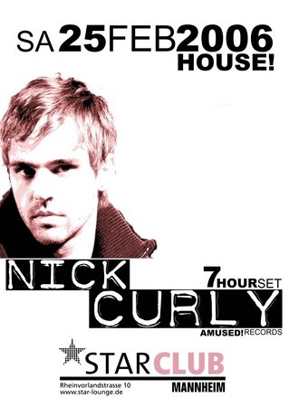 Nick Curly - 5 Hours Werbeplakat