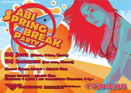 ABI-SPRING-BREAK-PARTY Werbeplakat