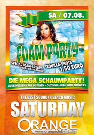 Foam Party Werbeplakat