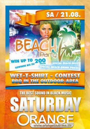 Beach Party Werbeplakat