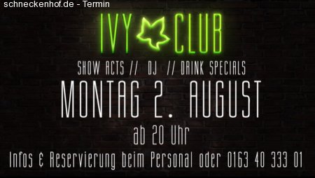 IVY CLUB Werbeplakat
